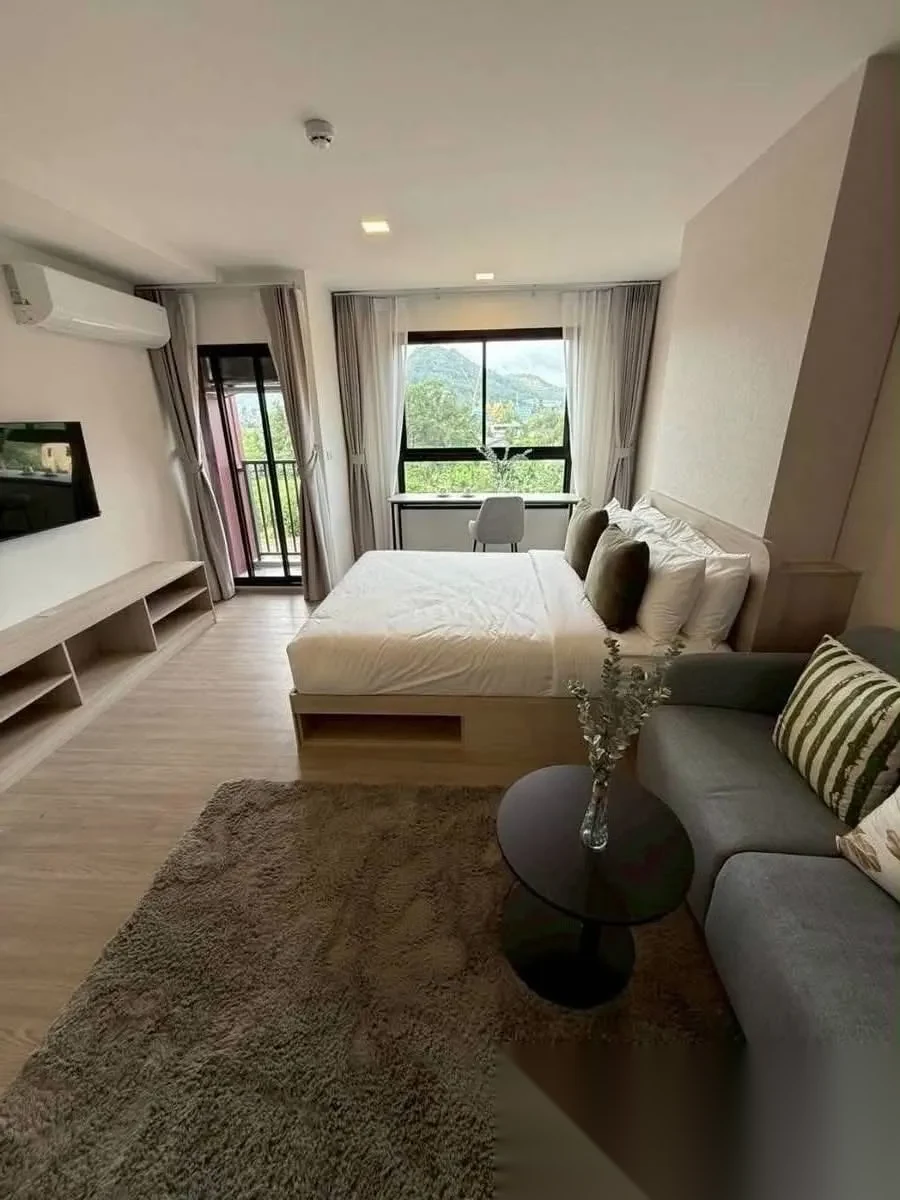 Апартаменты 1BR в ЖК THE BASE Bukit · Вичит · Вид на бассейн — фото 2