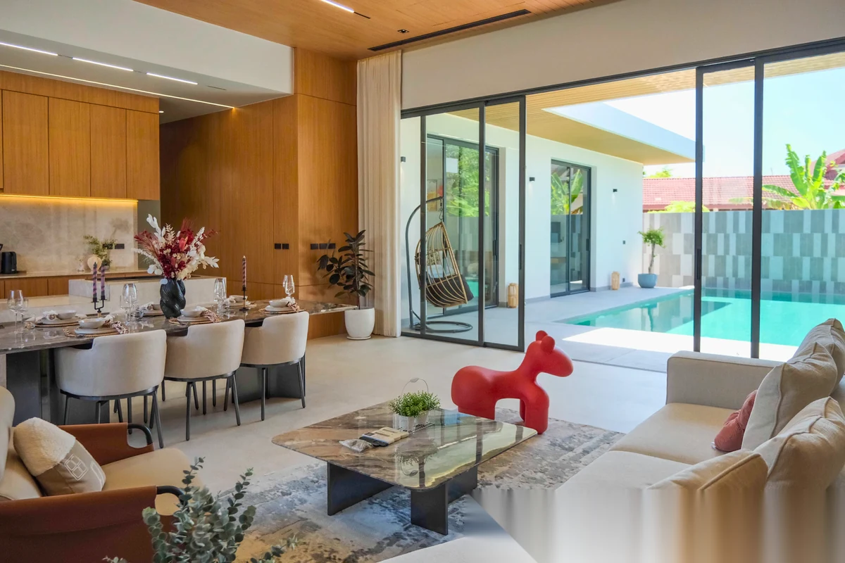 Вилла 4BR в комплексе Star Silas Villa · Чалонг · Вид на бассейн — фото 2