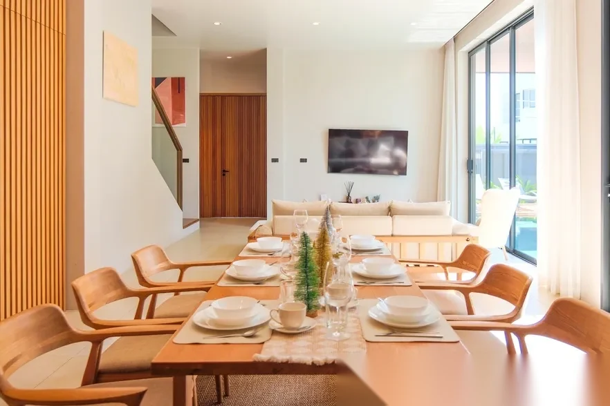 Вилла 3BR в комплексе Longone Villa · Чалонг · Вид на бассейн — фото 9