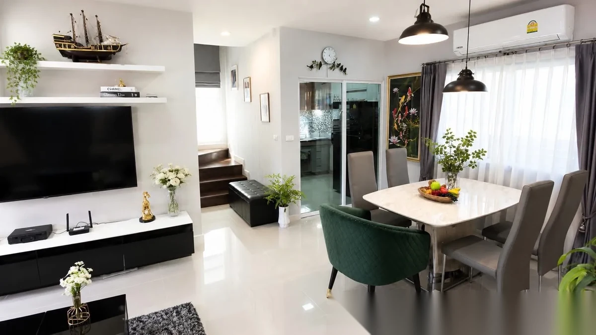 Дом 4BR в комплексе Saransiri Kohkaew · Ко Каео · Вид на бассейн — фото 3