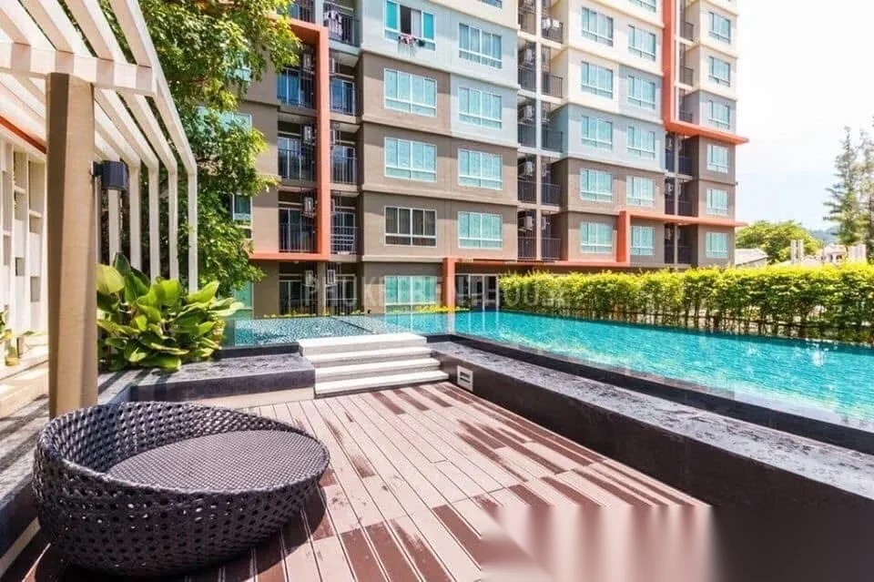 1 Bedroom Apartment for rent at D Condo Kathu-Patong complex · Kathu · Pool View — photo 6