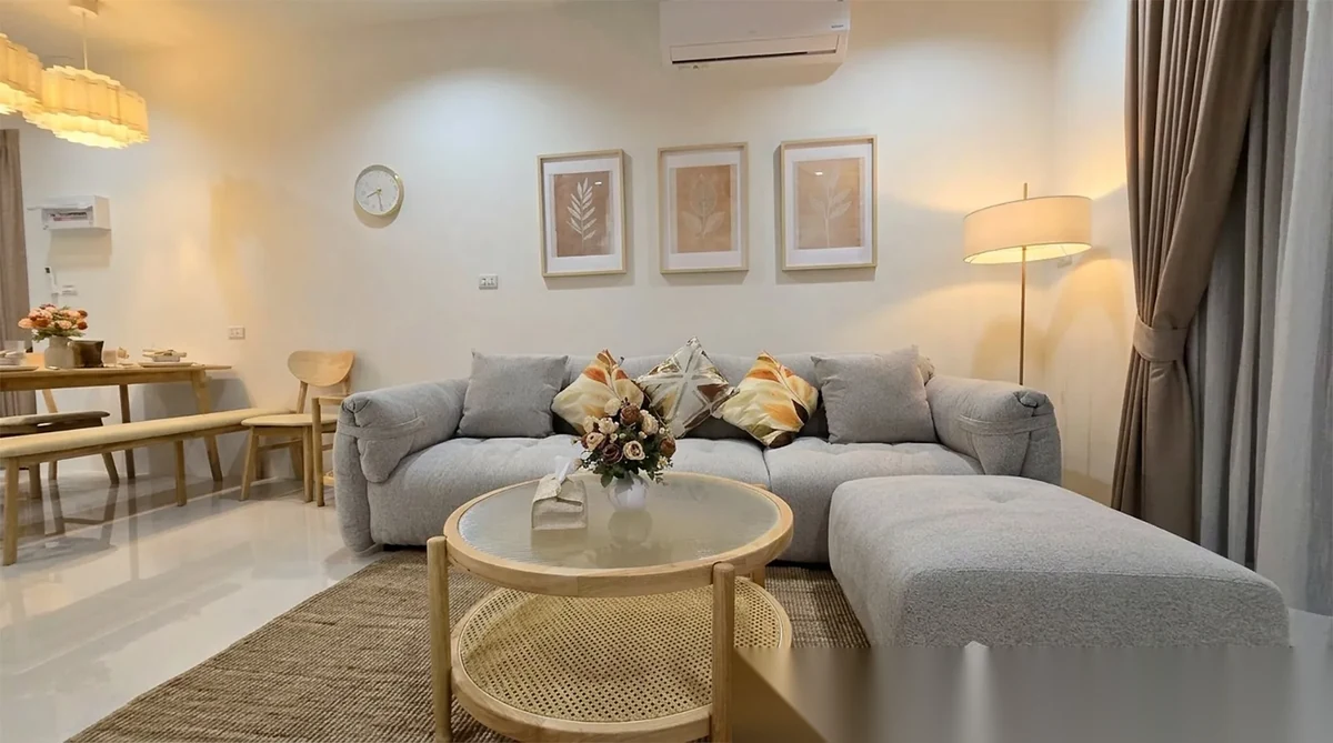 Таунхаус 3BR в комплексе Modern Life Japane Phuket · Си Сунтон · Вид в сад — фото 3