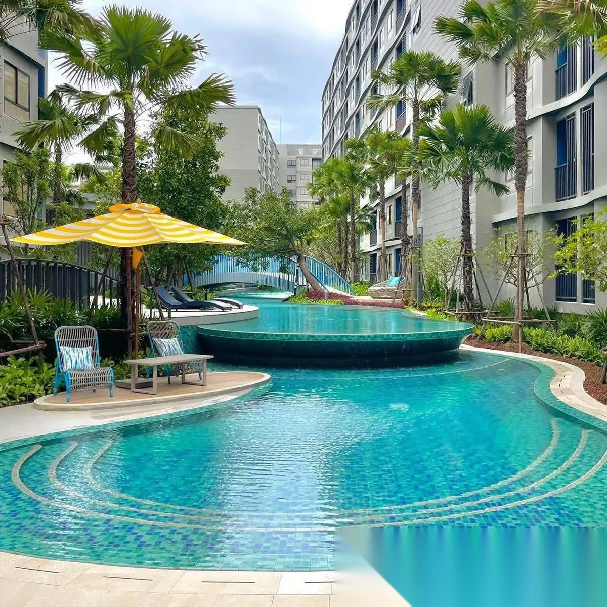 1 Bedroom Apartment for rent at Dcondo Reef Phuket complex · Kathu · Pool View — photo 5