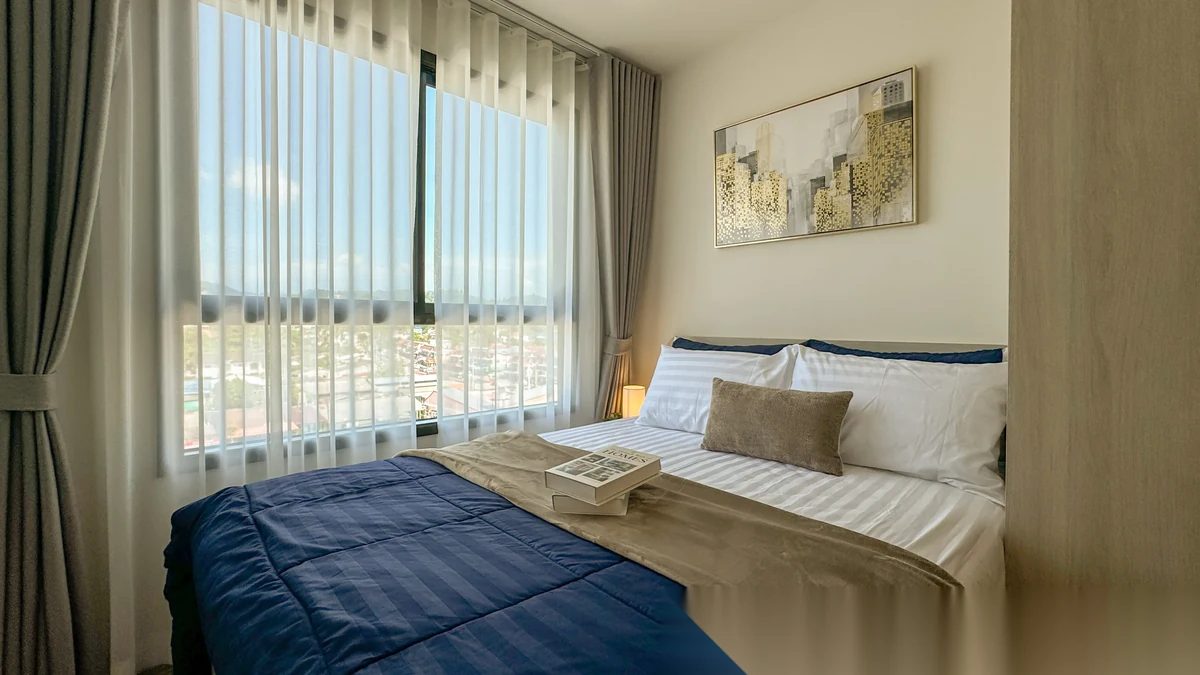 1 Bedroom Apartment for rent at Dcondo Reef Phuket complex · Kathu · Lake View — photo 4