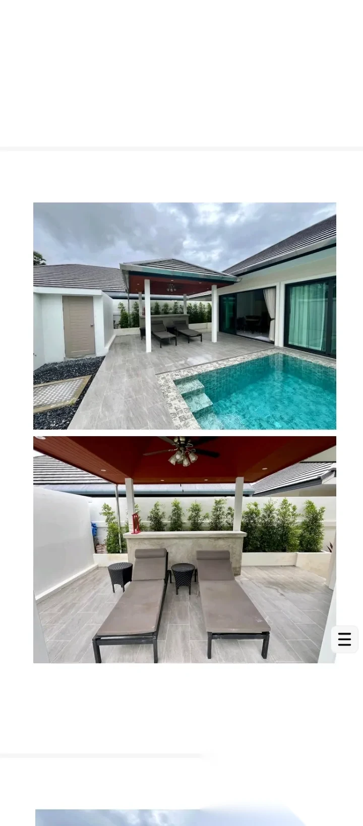 Вилла 3BR в комплексе Bhuvana Villa · Теп Красаттри · Вид на бассейн — фото 12