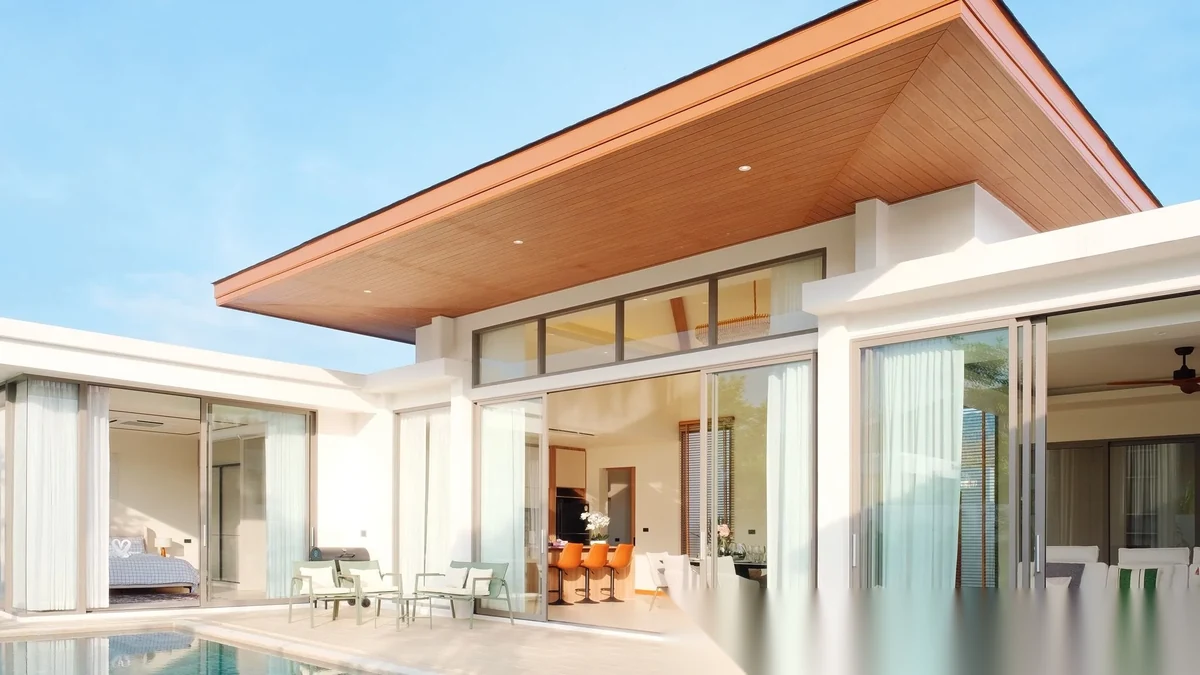 3 Bedroom Villa for rent at The Ozone Campus Villa complex · Thep Krasattri · Pool View — photo 2