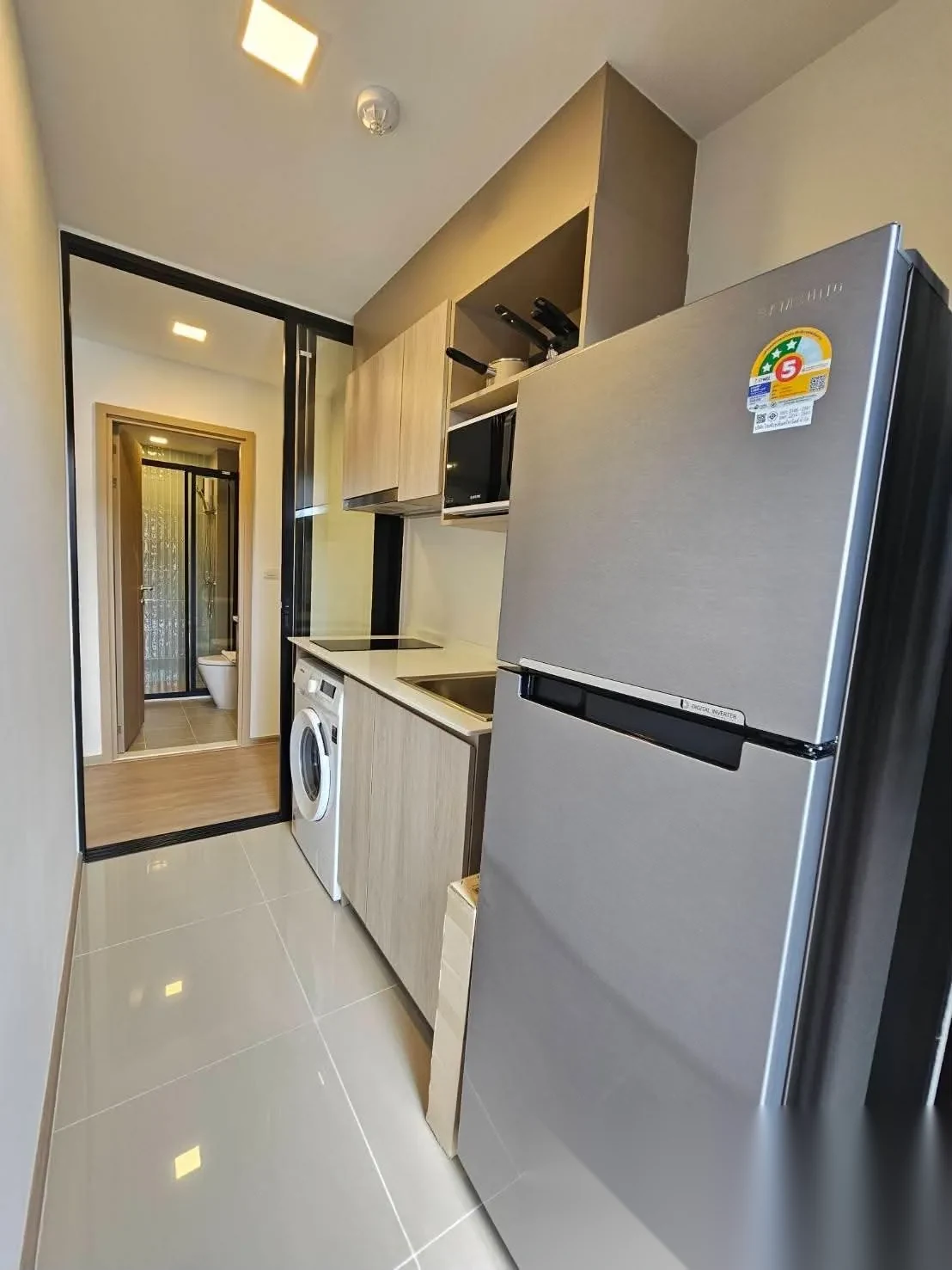 Апартаменты 1BR в ЖК THE BASE Bukit · Вичит · Выход к бассейну — фото 3