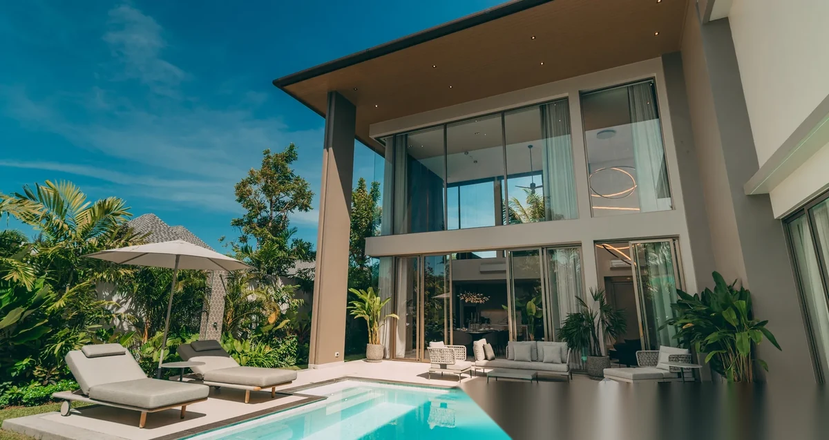 4 Bedroom Villa for rent at Grand View Residence Lagoon complex · Choeng Thale · Pool View
