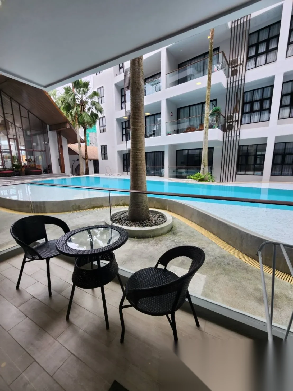 2 Bedroom Apartment for rent at Palmyrah Surin Beach Residence complex · Choeng Thale · Pool View — photo 9