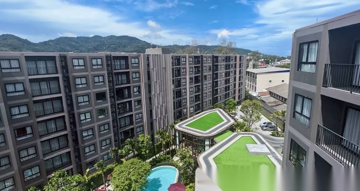 Апартаменты 1BR в ЖК The Base Cherngtalay · Чернг Тале / Bang Tao · Вид на бассейн