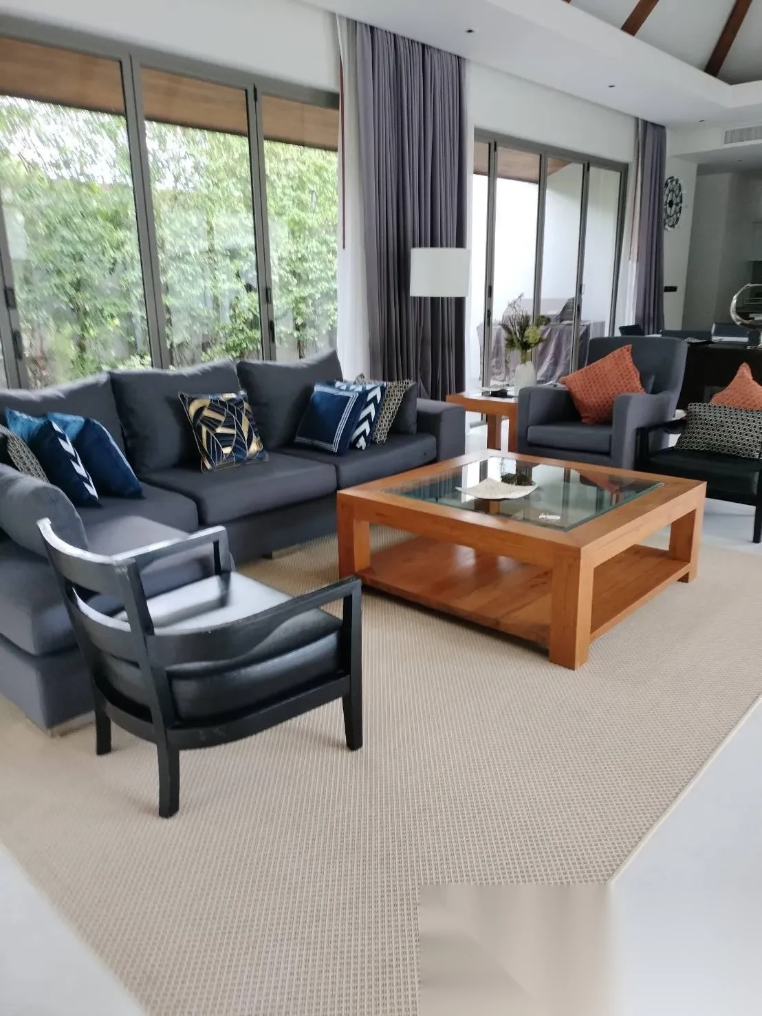 4 Bedroom Villa for rent at Anchan Lagoon complex · Thep Krasattri · Garden View — photo 6