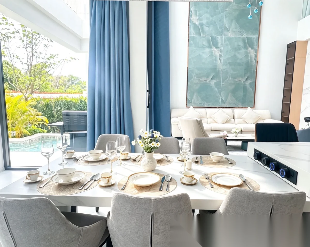 Вилла 4BR в комплексе Larimar Villas · Чалонг · Выход к бассейну — фото 12