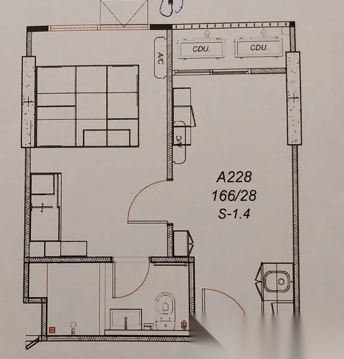 Апартаменты 1BR в ЖК The Cube Amaze · Си Сунтон · Выход к бассейну — фото 5