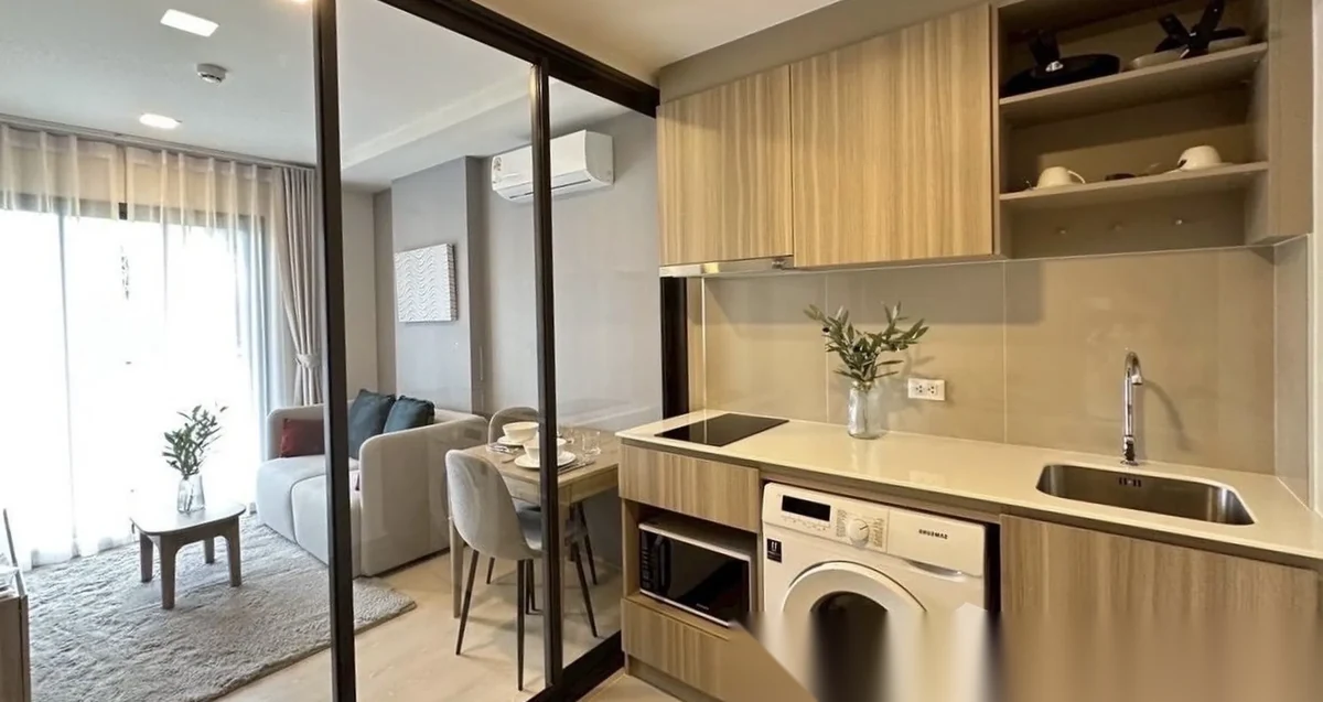 Апартаменты 1BR в ЖК The Base Rise · Вичит · Выход к бассейну