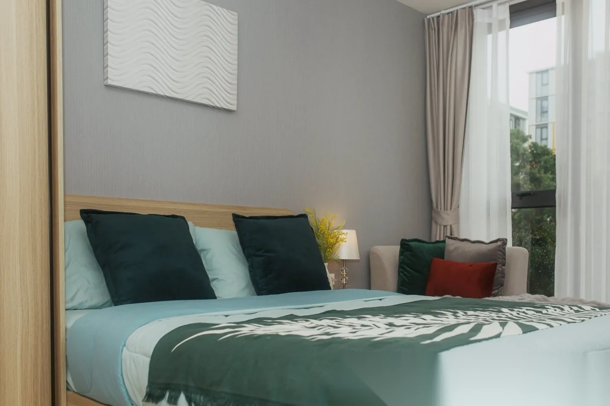 Апартаменты 1BR в ЖК The Base Rise · Вичит · Вид на бассейн — фото 5