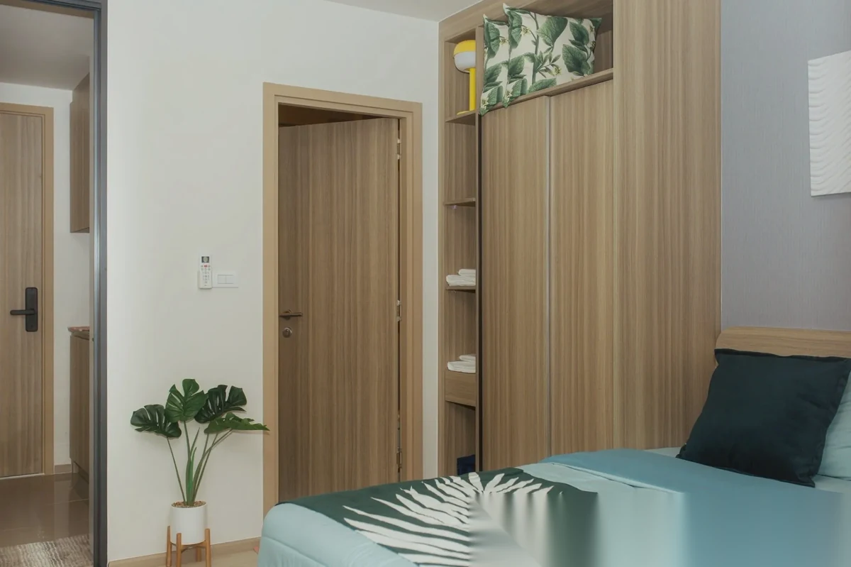 Апартаменты 1BR в ЖК The Base Rise · Вичит · Вид на бассейн — фото 8