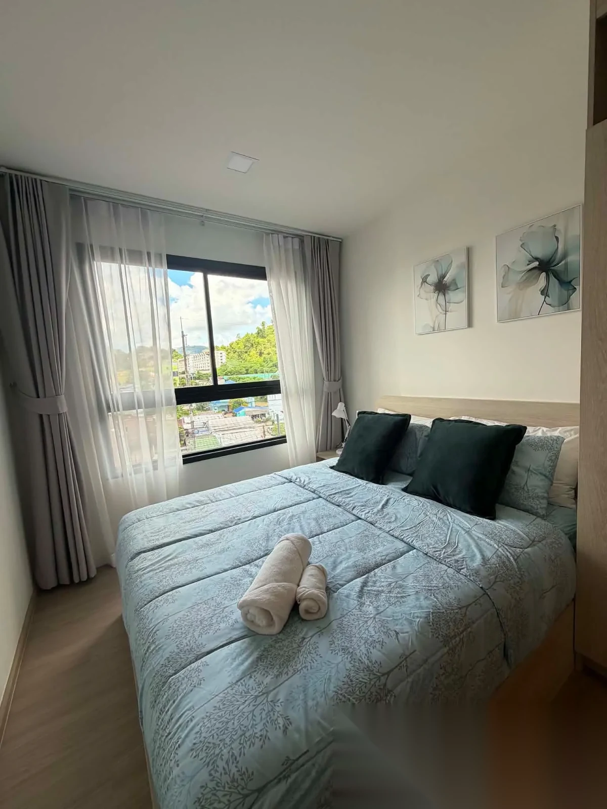 Апартаменты 1BR в ЖК THE BASE Bukit · Вичит · Выход к бассейну — фото 2