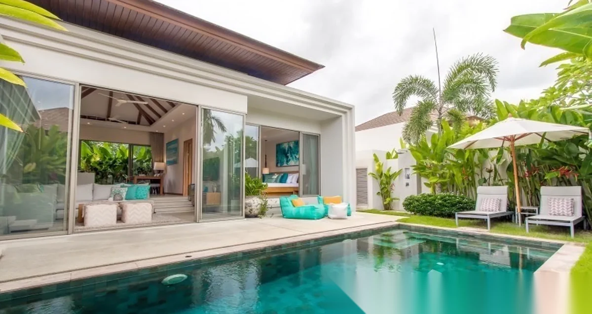 3 Bedroom Villa for rent at Trichada Villas complex · Choeng Thale · Pool View