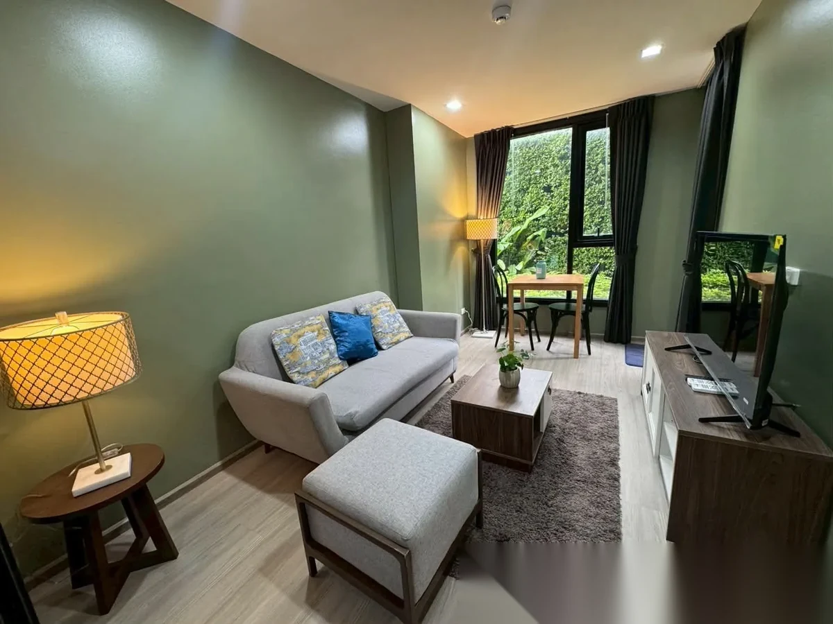 Апартаменты 1BR в ЖК THE BASE Central Phuket · Вичит · Вид в сад — фото 3