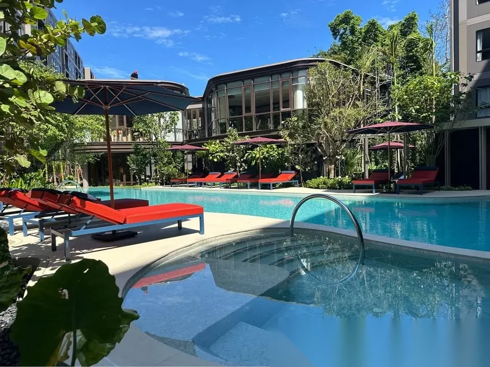 2 Bedroom Apartment for rent at The Base Cherngtalay complex · Choeng Thale · Pool View — photo 12
