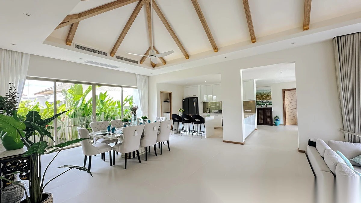 5 Bedroom Villa for rent at Trichada Essence complex · Thep Krasattri · Pool View — photo 3