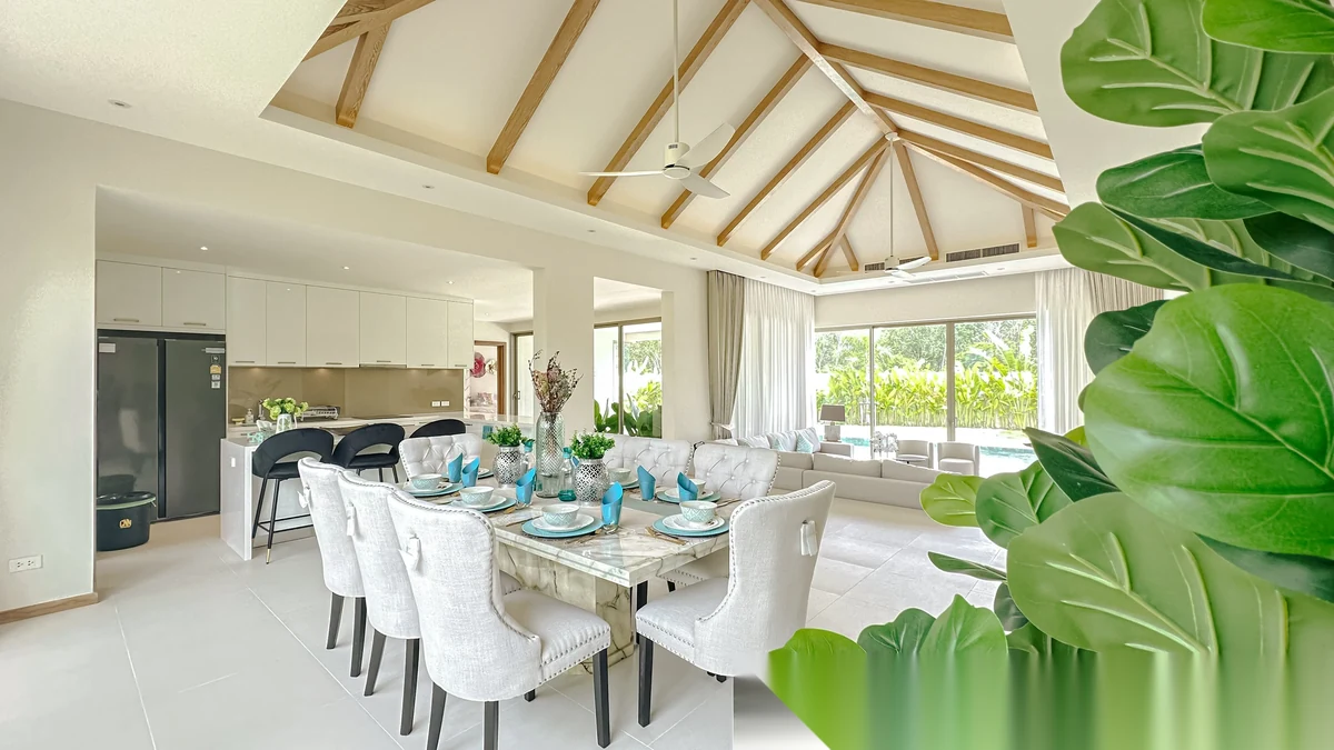 5 Bedroom Villa for rent at Trichada Essence complex · Thep Krasattri · Pool View — photo 4