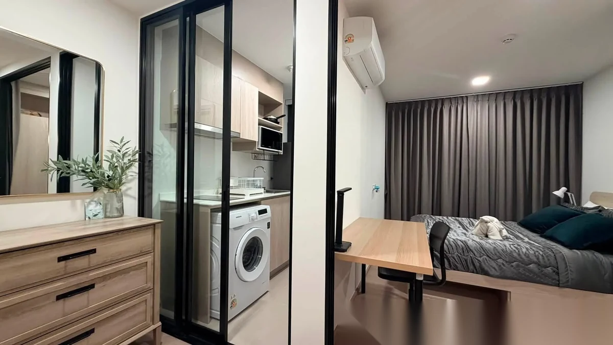 Апартаменты 1BR в ЖК THE BASE Bukit · Вичит · Выход к бассейну — фото 3