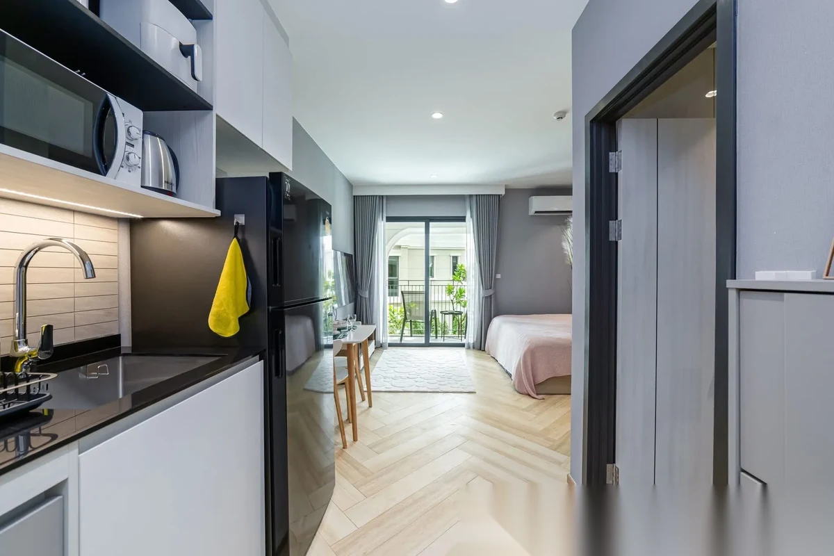Studio Apartment for rent at The Title Legendary-Bang Tao complex · Choeng Thale · Garden View — photo 3