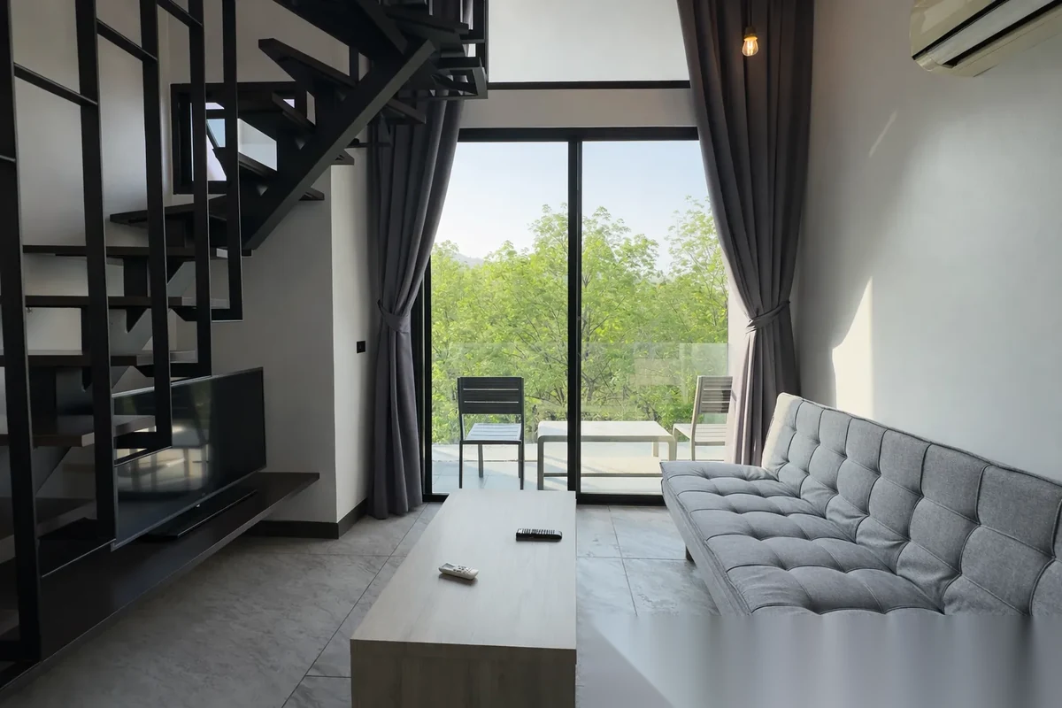Апартаменты 1BR в ЖК Utopia Loft · Раваи · Выход к бассейну — фото 4