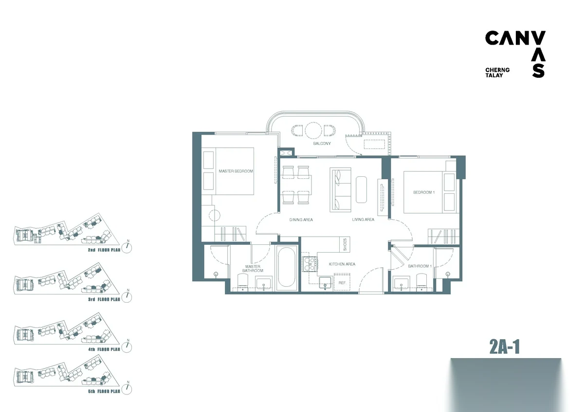 2 Bedroom Apartment for sale at CANVAS Cherngtalay complex · Choeng Thale · Pool View — photo 19