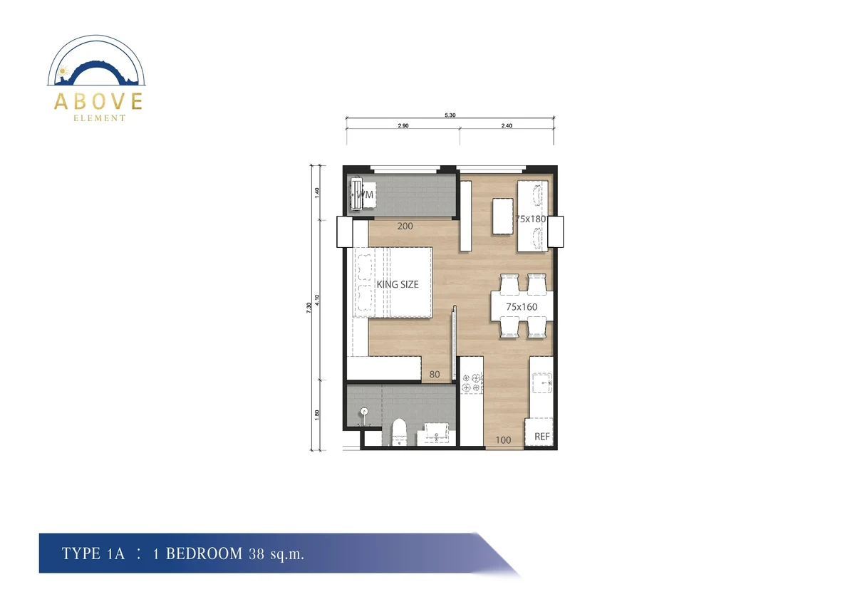 1 Bedroom Apartment for sale at Above Element complex · Choeng Thale · Pool Access — photo 12
