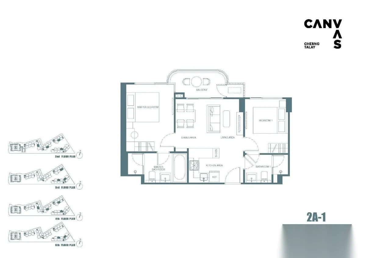 2 Bedroom Apartment for sale at CANVAS Cherngtalay complex · Choeng Thale · Pool View — photo 7