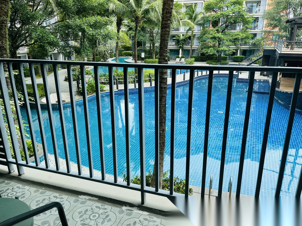 1 Bedroom Apartment for rent at The Title Residencies complex · Sakhu · Pool View — photo 4