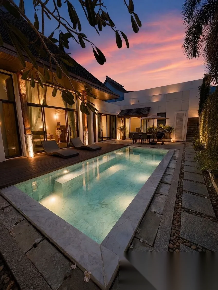 2 Bedroom Villa for rent at Mono Luxury Villa Pasak complex · Si Sunthon · Pool View — photo 6