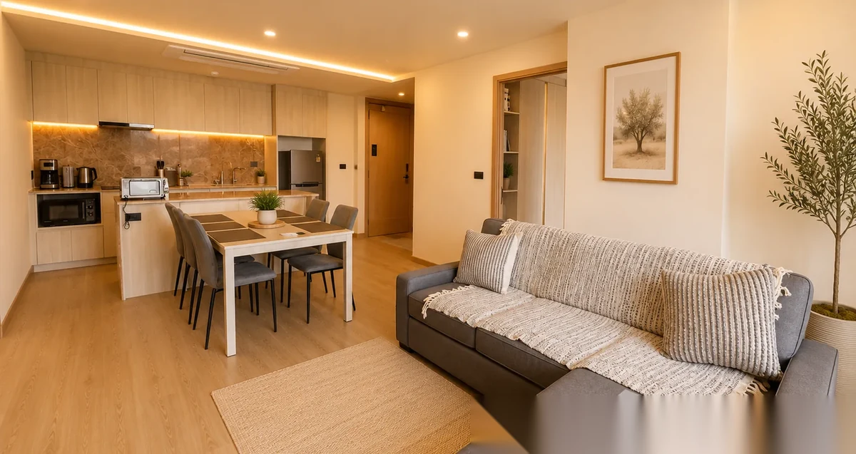 2 Bedroom Apartment for rent at The Ozone Condominium complex · Choeng Thale
