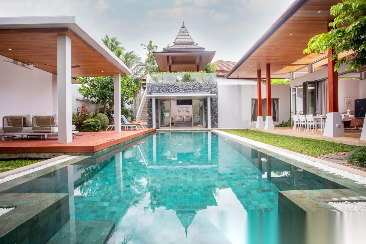4 Bedroom House for rent at Botanica The Nature (Phase 8) complex · Si Sunthon · Pool View — photo 2