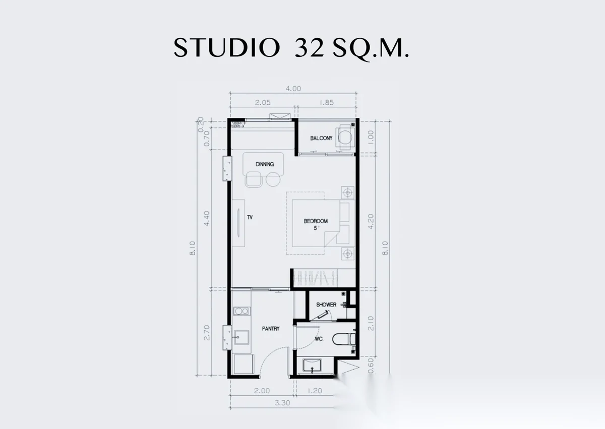 Studio Apartment for sale at Bellevue Beachfront Condo complex · Choeng Thale — photo 8
