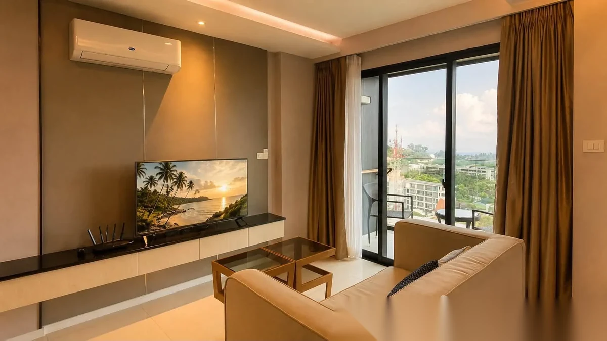 1 Bedroom Apartment for rent at Mida Grande Resort Condominiums complex · Choeng Thale · Sea View — photo 6