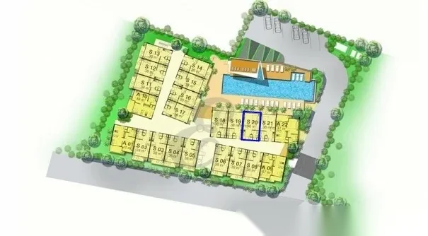 Studio Apartment for sale at The Emerald Terrace complex · Patong · Pool View — photo 13