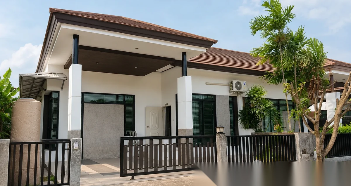 3 Bedroom House for rent at Si Suchart Grand View 5 complex · Phuket Town · Garden View
