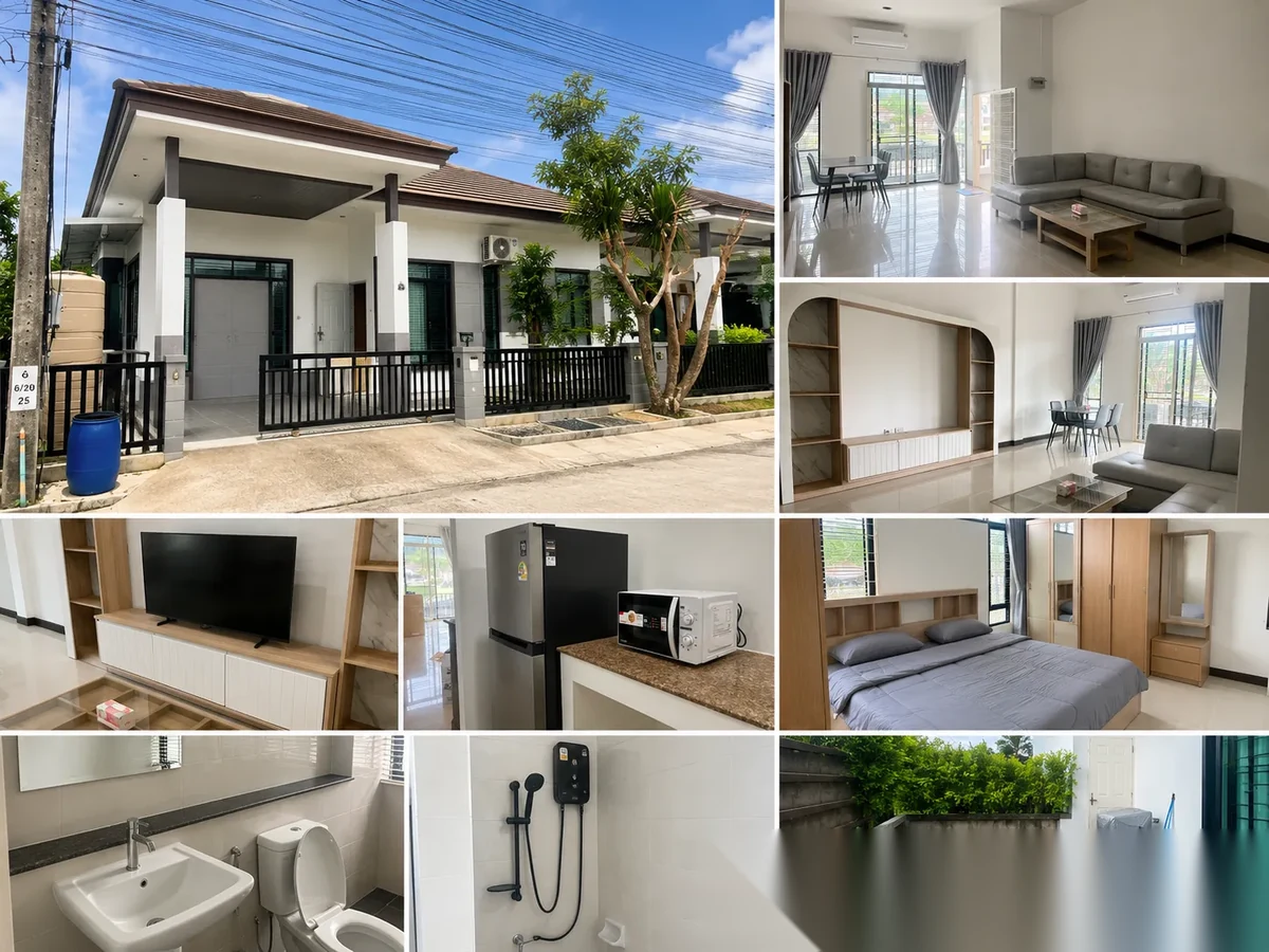 3 Bedroom House for rent at Si Suchart Grand View 5 complex · Phuket Town · Garden View — photo 3