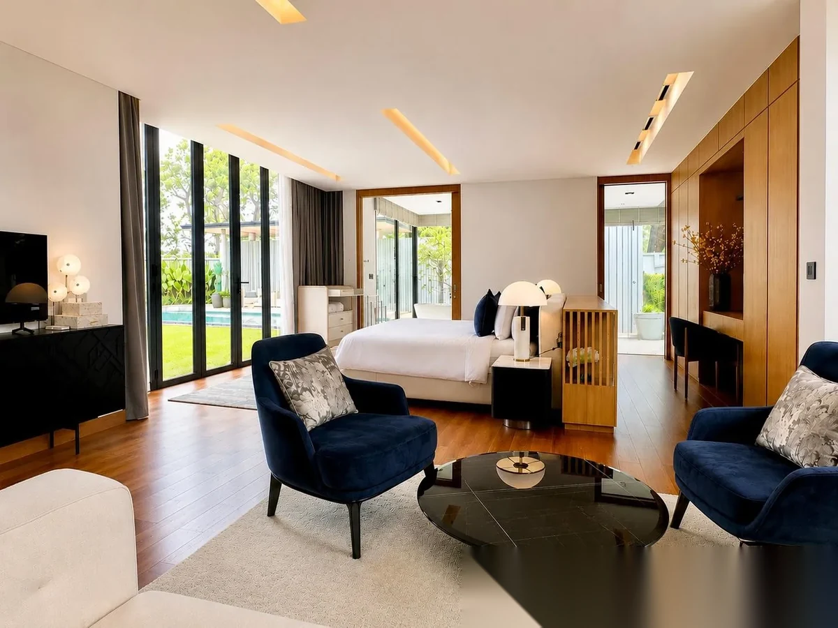 4 Bedroom Villa for sale at Botanica Forestique complex · Thep Krasattri · Pool View — photo 4