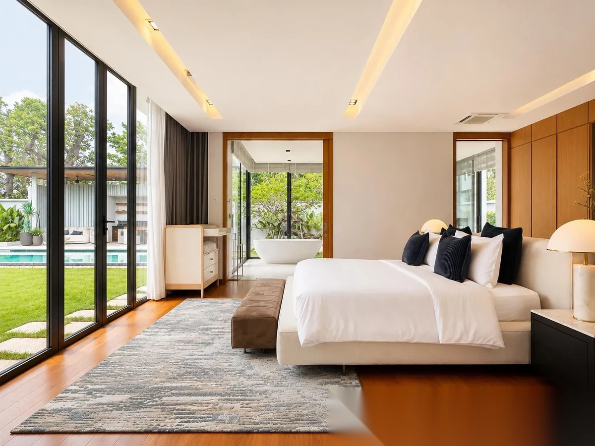 4 Bedroom Villa for sale at Botanica Forestique complex · Thep Krasattri · Pool View — photo 13