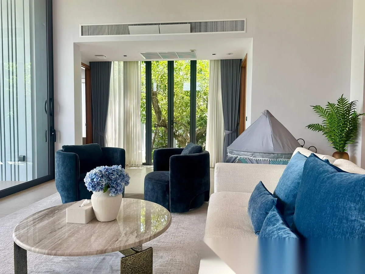 4 Bedroom Villa for sale at Botanica Forestique complex · Thep Krasattri · Pool View — photo 14