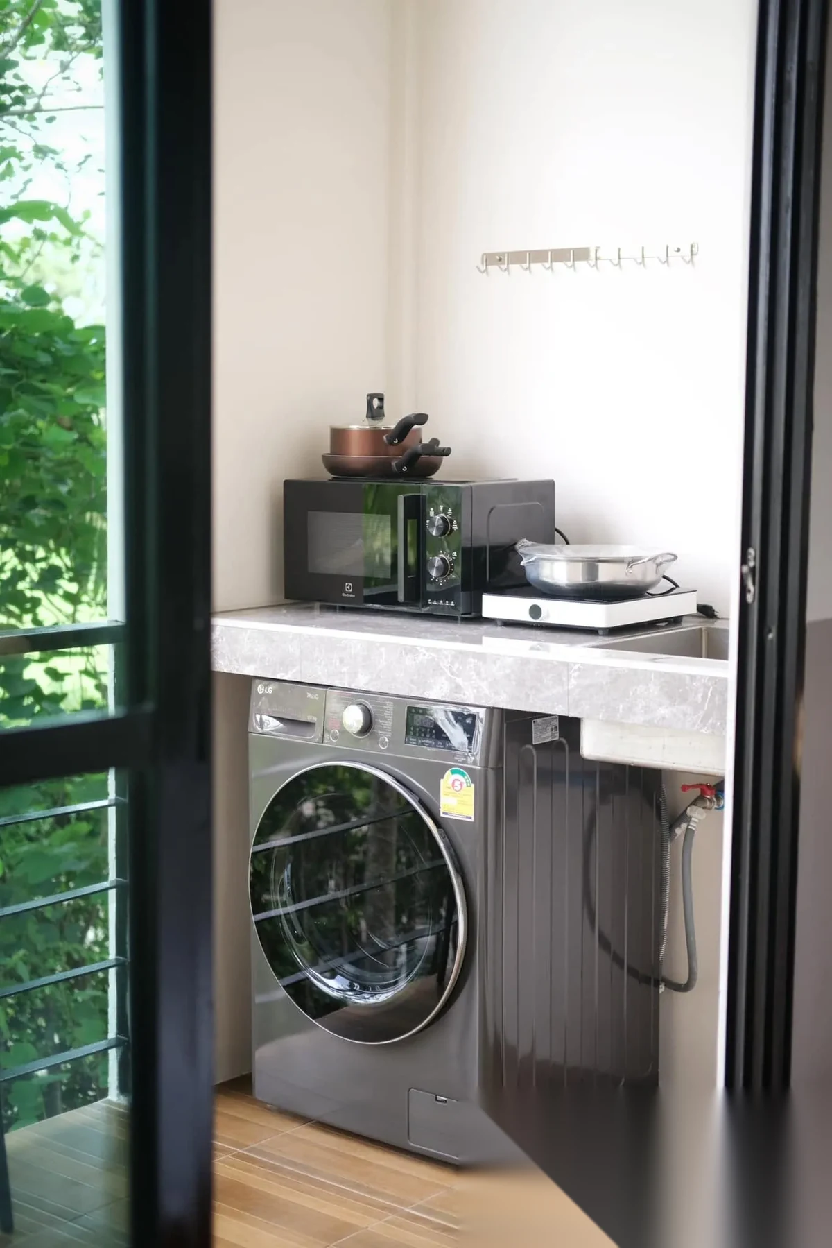 Studio Apartment for rent at Alisse Stay Phuket complex · Thep Krasattri · Pool View — photo 2
