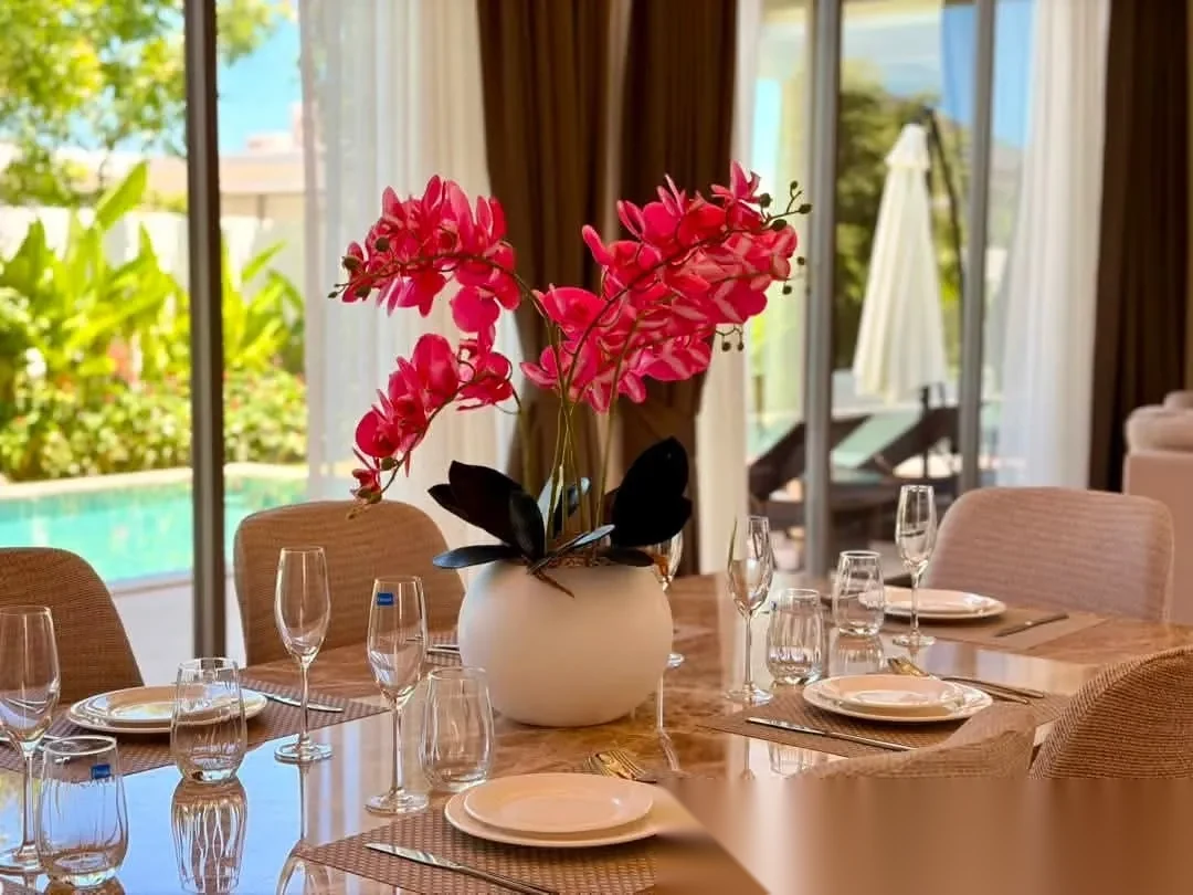 3 Bedroom Villa for rent at The Ozone Campus Villa complex · Thep Krasattri · Pool View — photo 4
