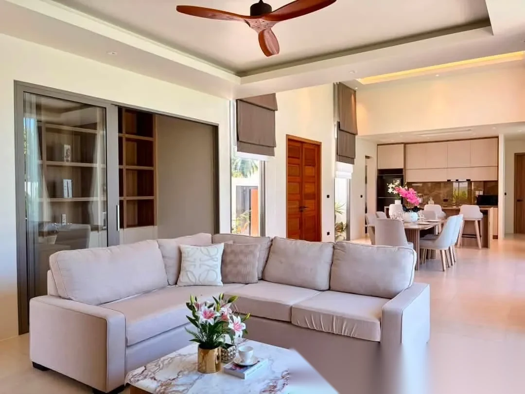 3 Bedroom Villa for rent at The Ozone Campus Villa complex · Thep Krasattri · Pool View — photo 5