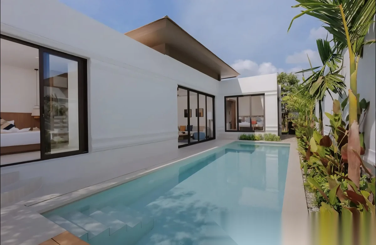 Вилла 3BR в комплексе Raintree Villa · Раваи · Выход к бассейну — фото 3