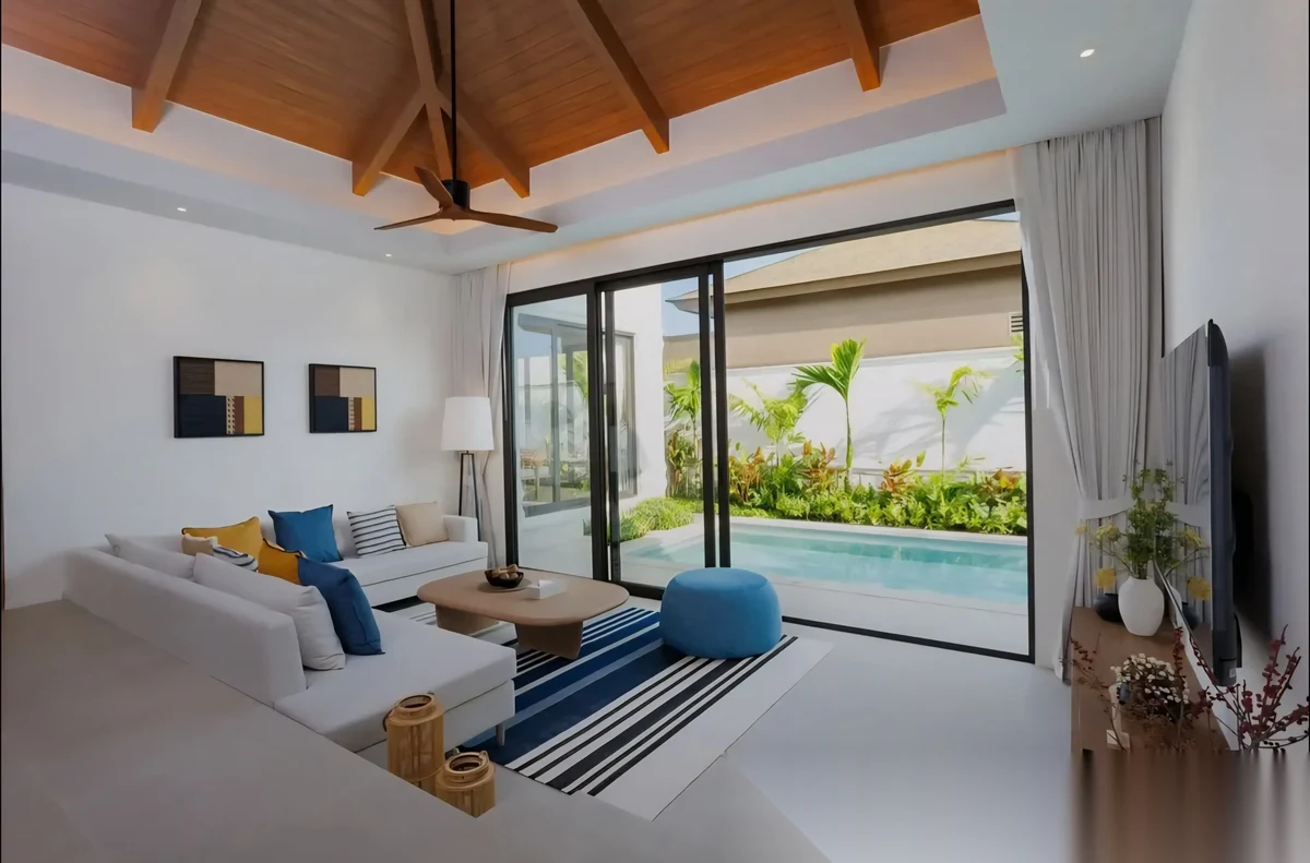 Вилла 3BR в комплексе Raintree Villa · Раваи · Выход к бассейну — фото 9