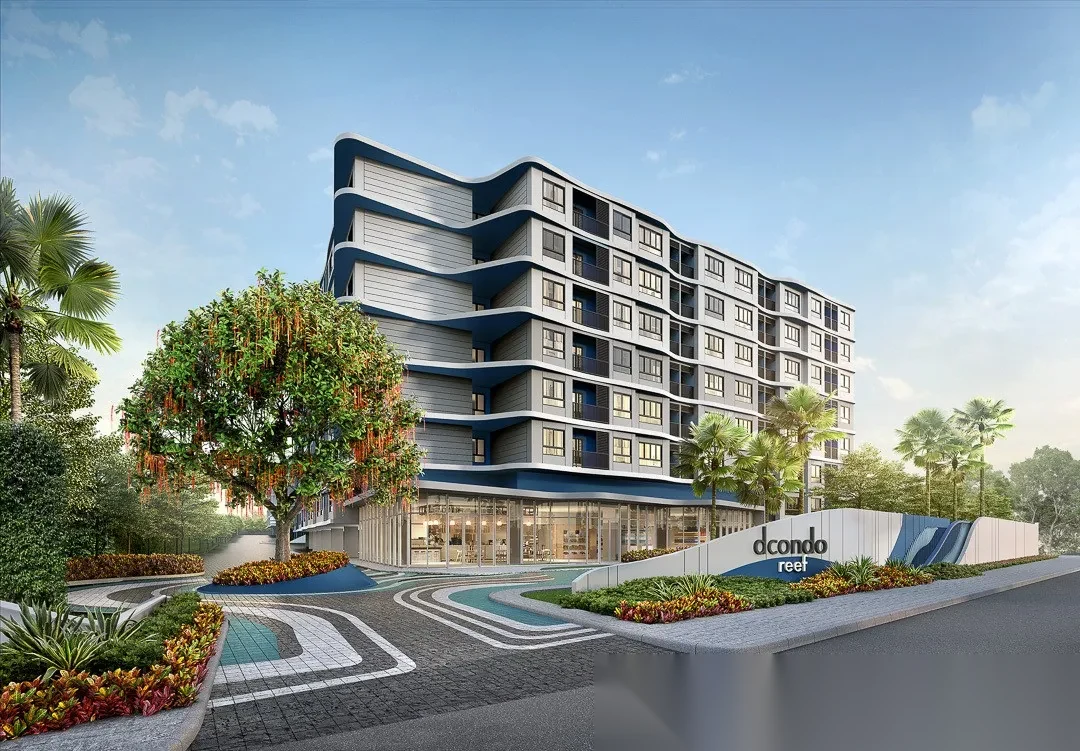 Апартаменты 1BR в ЖК Dcondo Reef Phuket · Кату · Выход к бассейну — фото 17